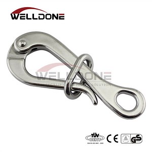 [Hot Item] 316 304 Stainless Steel Rigging Quick Release Eye Folding Loop Pelican Hook