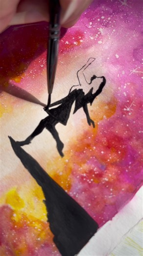Exploring Love with Galaxy Watercolor Painting