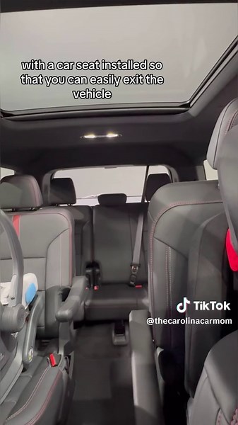 2024 Chevy Traverse 3rd Row Interior Features and Car Seat Tilt