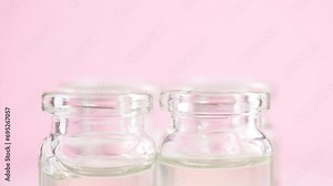 In a cosmetics laboratory pipette draws up and dispense liquid into the test tubes. Concept of cosmetics, research, biochemistry, pharmaceutical