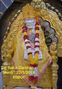 Sai Baba Darshan Today From Shirdi Sai Baba Samadhi Mandir - Tuesday - 22/1/2019 - Kakkad Aarti Pooja Photos Gallery. | SAI RAM