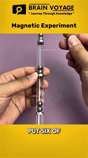 Magnetic Kinetic Energy Experiment | Steel Balls & Hidden Magnets #shortvideo #diy #shorts