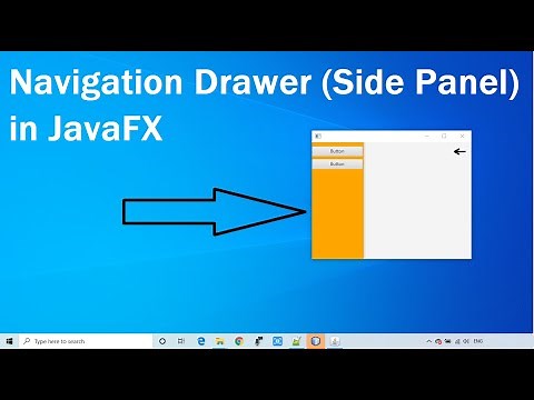 How to create Navigation Drawer (Side Panel) in JavaFX? | JavaFX Drawer