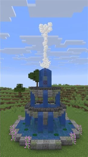 Minecraft fountain that actually works #shorts #tutorial