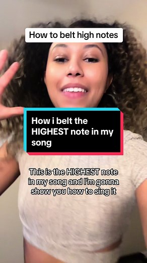 One of my fav tricks for high notes! #belting #voicelesson #highnotes | High Note