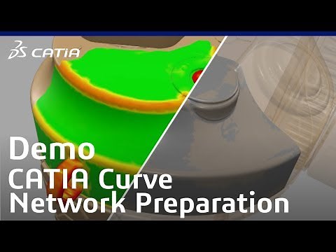 3DEXPERIENCE CATIA | Surface reconstruction - Reverse Engineering | Curve Network Preparation