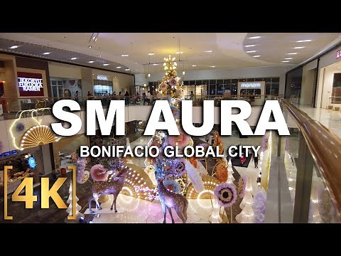 SM Aura Premier, BGC, Taguig | 4K | Virtual Walk Tour | Manila, Philippines | Tours From Home TV