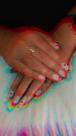 Black French tip nail with cute heart detail 💅✨🖤 #lifeisbutadream #ihavethisthingwithplants