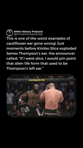 Kimbo Slice Punch Explodes Thompson’s Ear
