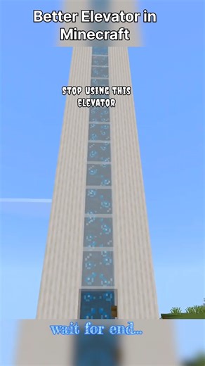 Minecraft Better Elevator 🤯|Stop using water elevator🤫#shorts#minecraft