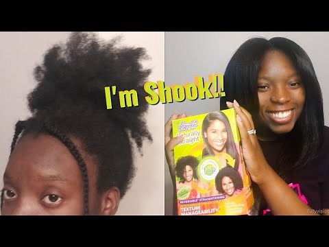 Beautiful Textures Naturally Straight Review | Training my natural hair