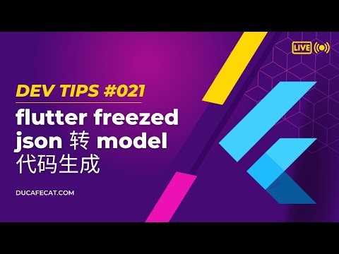 Flutter freezed json 转 model 代码生成 | 猫哥