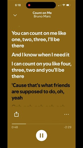 You can count on me ￼