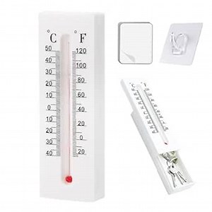 Thermometer Key Hiders Outside Walled Mounted Key Containers Hide a Key Outdoor Indoor (Lncludes Stickers and Hooks)