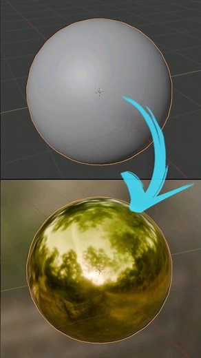 Blender Gold Material using Principled BSDF shader node #blender #tutorial #cgian