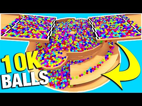 10,000 Marbles VS Marble Run (+ Marble CAMERA) - Marble World