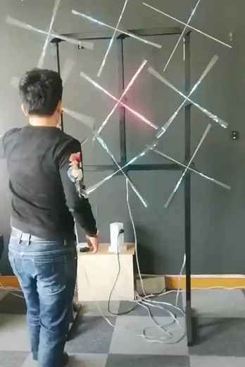 spinning led hologram fan projector screen #hologram #holograms #hologramled #led #ledlights #leds ##rechnology #ledheadlights @dijital.dream