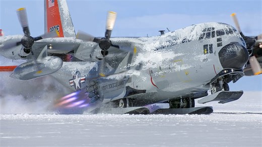 Exploring the US's coldest Antarctic base where massive frozen planes operate daily
