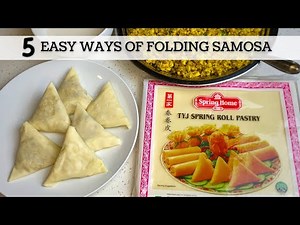 How to Fold Samosa Sheet - 5 METHODS || 5 Techniques de Pliage de Samoussa