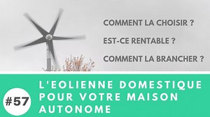 Installation et branchement d'une éolienne domestique pour votre maison autonome. Retrouvez la vidéo ici : https://youtu.be/CxtjV20tgsc Sommaire : 01:00 Les éoliennes à axe vertical & à axe horizontal. 01:11 Que dit la loi sur les éoliennes domestiques ? 01:27 Choisir son éolienne sur un site marchand. 02:19 Comment avoir les moyennes du vent sur votre terrain (via la vidéo 54 de la chaîne) 02:32 Les moyennes du vent à l'Archi'Pelle. 03:28 Le output power. 05:08 L'éolienne couplée au photovoltaÏ