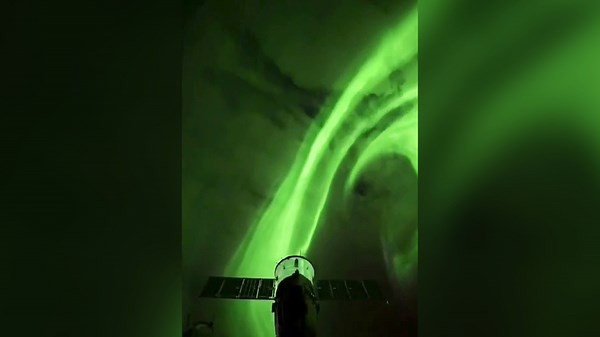 Un astronauta captó una aurora boreal desde el espacio