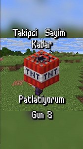 Her Takipçim Kadar TNT Patlatıyorum Gün 8 #minecraft #minecraftdaily #minecraftjava #daily #tnt
