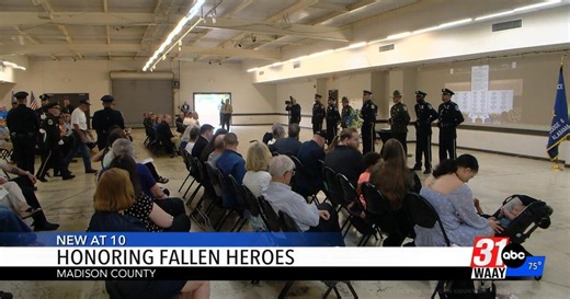 Madison county honors fallen officers with ceremony for families