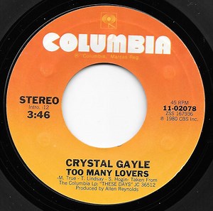 Crystal Gayle - Too Many Lovers