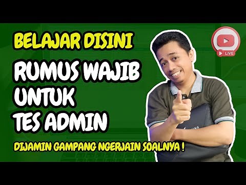 RUMUS EXCEL UNTUK TES ADMIN DAN SELEKSI KERJA