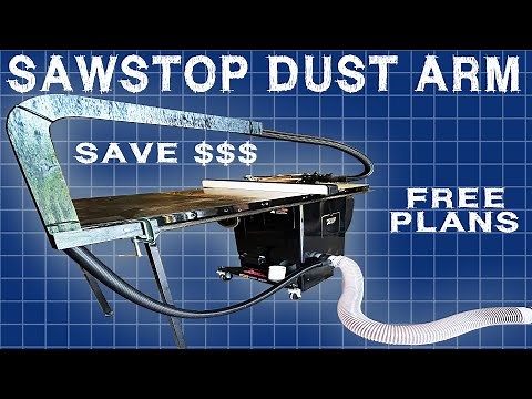 Make a dust collection arm for your SawStop table saw - Save $Hundreds