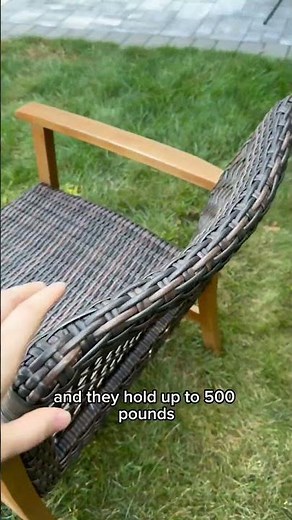 Beautiful Acacia Wood Patio Chairs | Set of 2