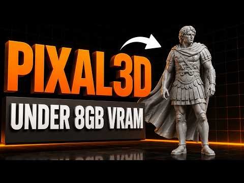 Pixal3d Comfyui: Create Realistic 3D Sculptures Under 8GB VRAM!