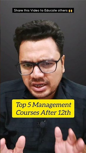 Top 5 Management Courses After 12th | By Sunil Adhikari #shorts #career
