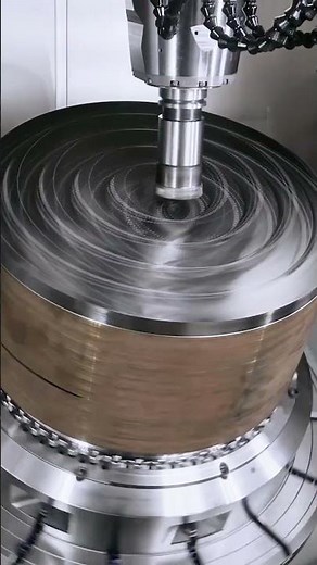 Drilling with a shell mill #machine #milling #skills