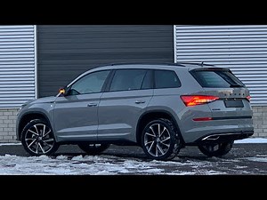Skoda NEW Kodiaq Sportline 2021 in 4K Steel Grey Special 20 Inch Vega Walk around & detail inside