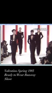 Valentino Spring 1985 Ready to Wear Runway Show | Runwaymodel | Facebook