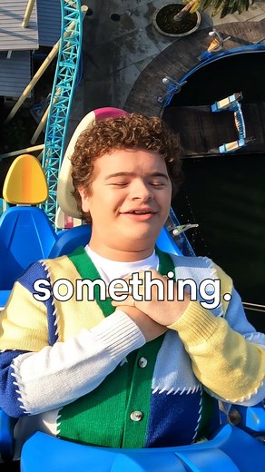 Gaten Matarazzo talks about Stranger Things 4... while on a rollercoaster | Netflix