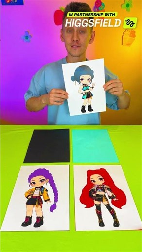 What color is Rumi's hair? 🎨 Let's match the characters with colors #forkids