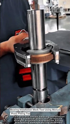 Bearing Installation Work Tool Using Manual Press Fitting Tool #worktool