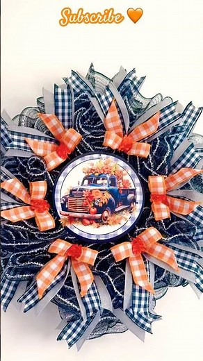 New Fall Farmhouse Pancake Wreath Autumn DIY Tutorial #wreath #fallwreath #falldecor