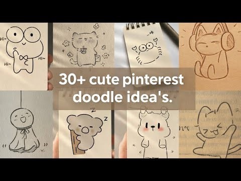 30+ cute pinterest doodle ideas 💖👀🌸