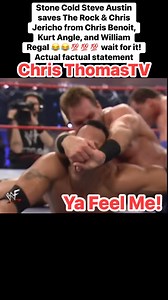 Stone Cold Steve Austin saves The Rock & Chris Jericho from Chris Benoit, Kurt Angle, and William Regal 😂😂💯💯💯 wait for it! Actual factual statement #StoneColdSteveAustin #therock #mickfoley #williamregal #wwe #fyp #fblifestyle | Chris Thomas Sr.