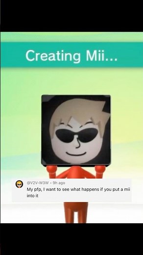 Putting a Mii into Mii maker! #mii #wii