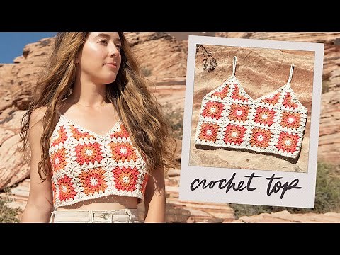 Crochet Summer Top Tutorial - Using Granny Squares