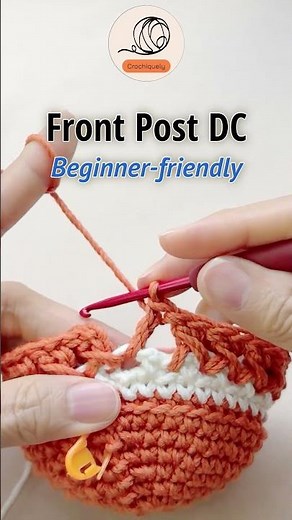 How to crochet Front Post DC | Beginner stitch tutorial