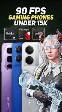 Top 3 Best 90FPS Gaming Phones for BGMI Under 15000 in 2026 #bgmi #gamingphone