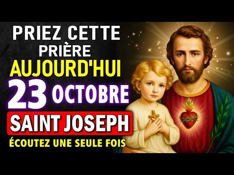 PRIÈRE MIRACULEUSE À SAINT JOSEPH ✨ POUR DÉBLOQUER TOUTE SITUATION VOTRE VIE MAINTENANT !