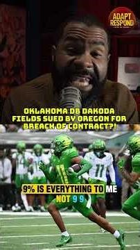 Oregon sues ex-Duck DB Dakoda Fields for how much?! #scoducks #oklahomafootball