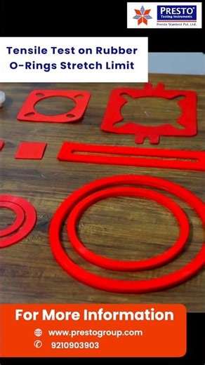 Tensile Test on Rubber O-Rings: Stretch Limit Explained | Strength & Durability Test#prestostantest