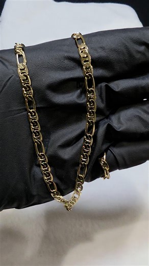 20 Inch Gold Figaroochi Chain Necklace | 4.9mm Figaro Chain | Gold Over Brass | Statement Gold Chain | Unisex Jewelry - Etsy